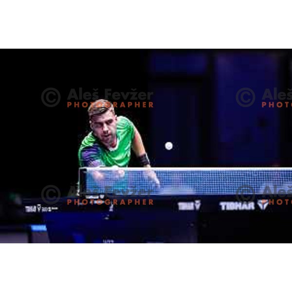 Darko Jorgic (SLO) comeptes in round of 16 at WTT Star Contender Ljubljana 2025, Slovenia on June 21, 2025