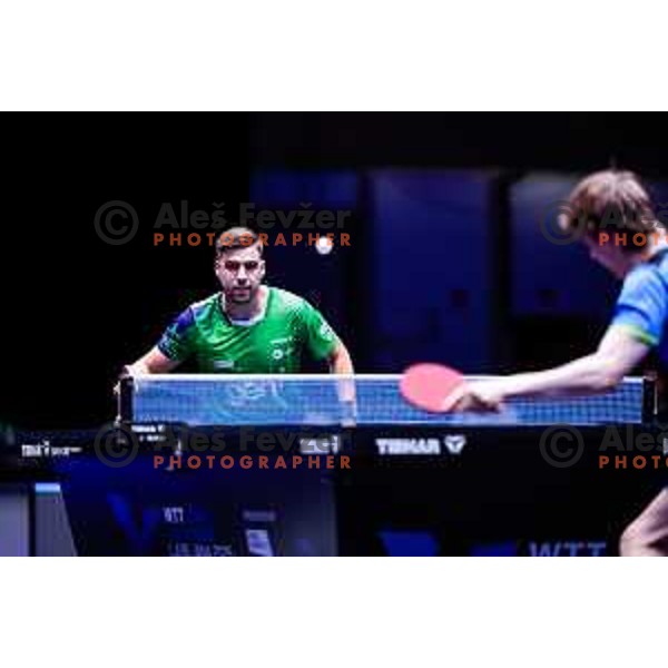 Darko Jorgic (SLO) comeptes in round of 16 at WTT Star Contender Ljubljana 2025, Slovenia on June 21, 2025