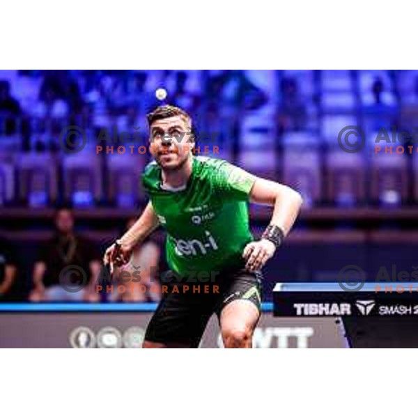 Darko Jorgic (SLO) comeptes in round of 16 at WTT Star Contender Ljubljana 2025, Slovenia on June 21, 2025