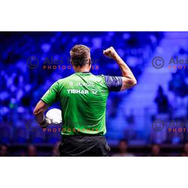 Darko Jorgic (SLO) comeptes in round of 16 at WTT Star Contender Ljubljana 2025, Slovenia on June 21, 2025