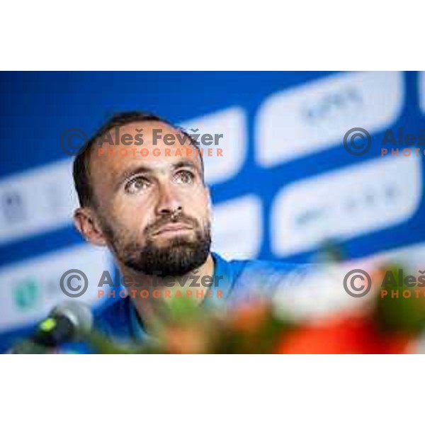 Amel Tuka during European Athletics Team Championship 2025 press conference in Atletski stadion Poljane, Maribor, Slovenia on June 23, 2025. Photo: Jure Banfi