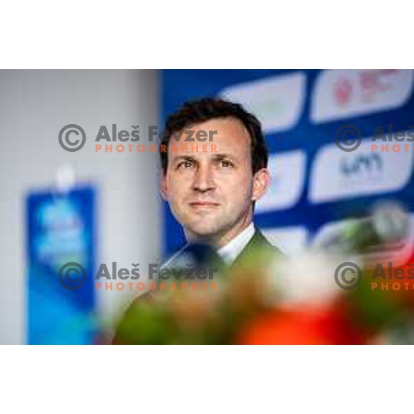 Primoz Fegus, Slovenian Athletic Federation President during European Athletics Team Championship 2025 press conference in Atletski stadion Poljane, Maribor, Slovenia on June 23, 2025. Photo: Jure Banfi
