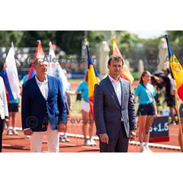 Primoz Fegus, Slovenian Athletic Federation President during opening ceremony of European Athletics Team Championships 2025 at Atletski stadion Poljane, Maribor, Slovenia on June 24, 2025. Photo: Jure Banfi
