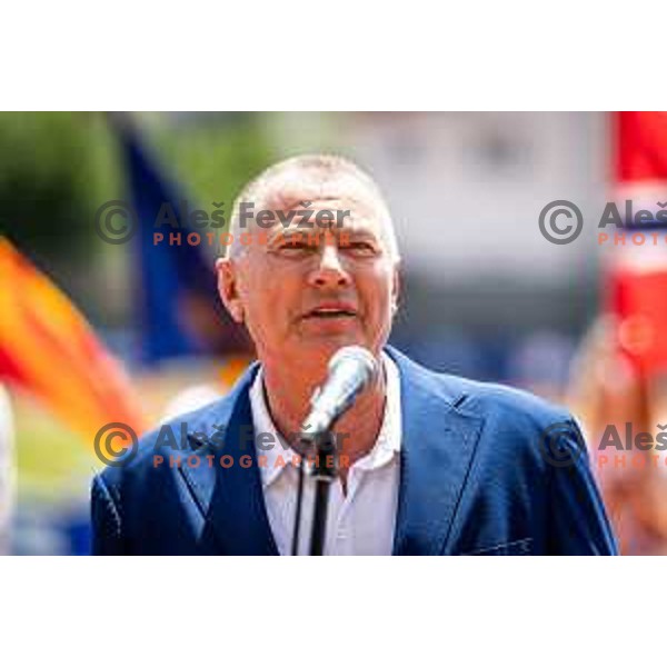 Dobromir Karamarinov, European Athletics President during opening ceremony of European Athletics Team Championships 2025 at Atletski stadion Poljane, Maribor, Slovenia on June 24, 2025. Photo: Jure Banfi
