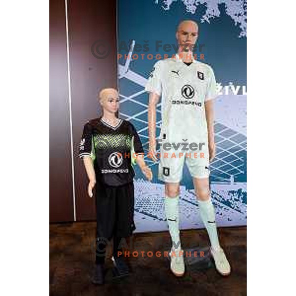 Official presentation of NK Olimpija jerseys for 2025/2026 football season in SRC Stozice, Ljubljana, Slovenia on June 26, 2025