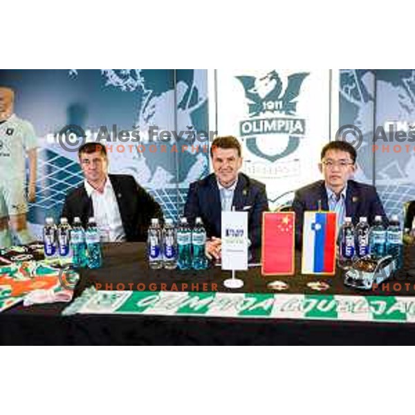 Igor Barisic during the Official presentation of NK Olimpija jerseys for 2025/2026 football season in SRC Stozice, Ljubljana, Slovenia on June 26, 2025