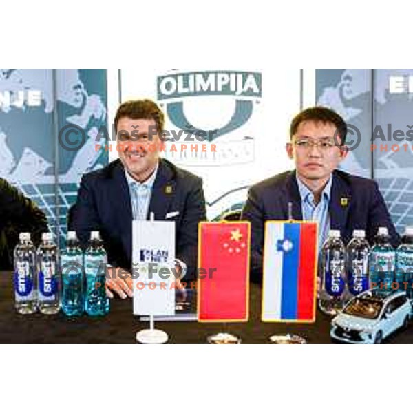 Igor Barisic during the Official presentation of NK Olimpija jerseys for 2025/2026 football season in SRC Stozice, Ljubljana, Slovenia on June 26, 2025