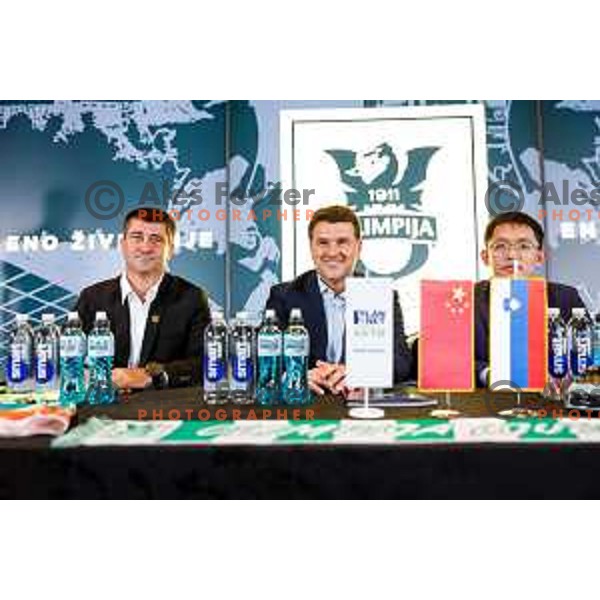 Igor Barisic during the Official presentation of NK Olimpija jerseys for 2025/2026 football season in SRC Stozice, Ljubljana, Slovenia on June 26, 2025