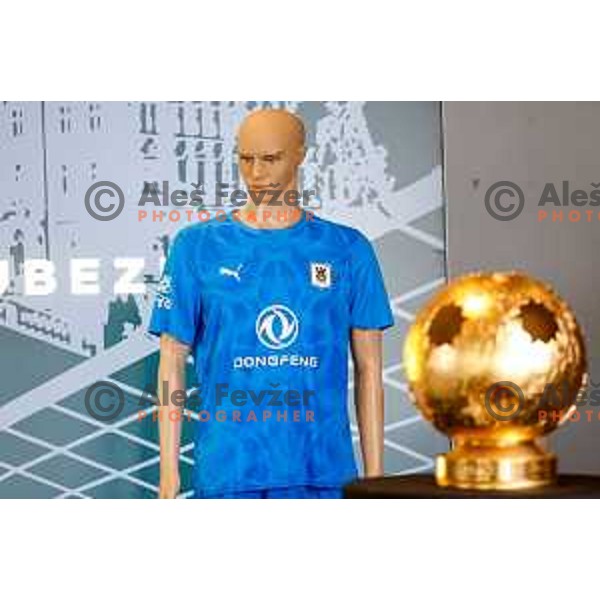 Official presentation of NK Olimpija jerseys for 2025/2026 football season in SRC Stozice, Ljubljana, Slovenia on June 26, 2025