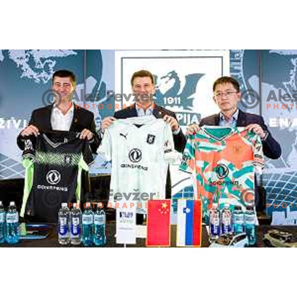 Igor Barisic during the Official presentation of NK Olimpija jerseys for 2025/2026 football season in SRC Stozice, Ljubljana, Slovenia on June 26, 2025