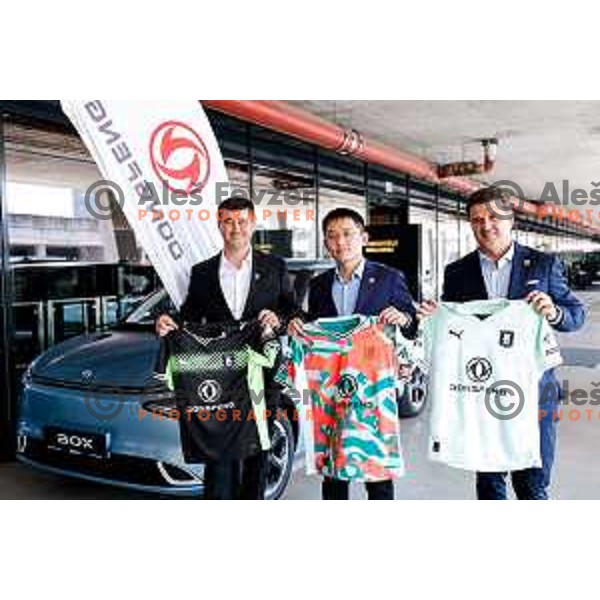 Igor Barisic during the Official presentation of NK Olimpija jerseys for 2025/2026 football season in SRC Stozice, Ljubljana, Slovenia on June 26, 2025