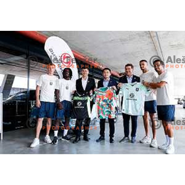 Igor Barisic during the Official presentation of NK Olimpija jerseys for 2025/2026 football season in SRC Stozice, Ljubljana, Slovenia on June 26, 2025