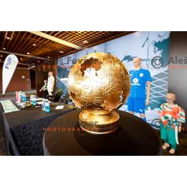 Official presentation of NK Olimpija jerseys for 2025/2026 football season in SRC Stozice, Ljubljana, Slovenia on June 26, 2025