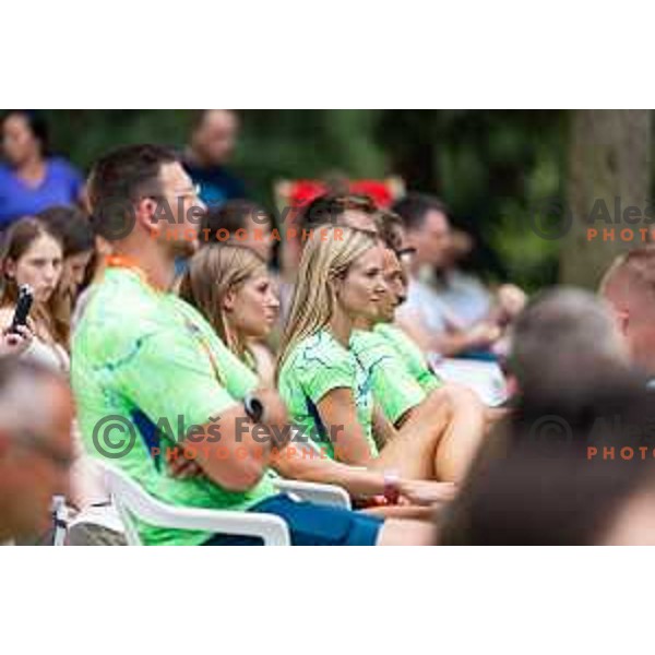 Team Slovenia presentation for European Athletics Team Championships 2025 at Mestni park Maribor, Slovenia on June 26, 2025. Photo: Jure Banfi