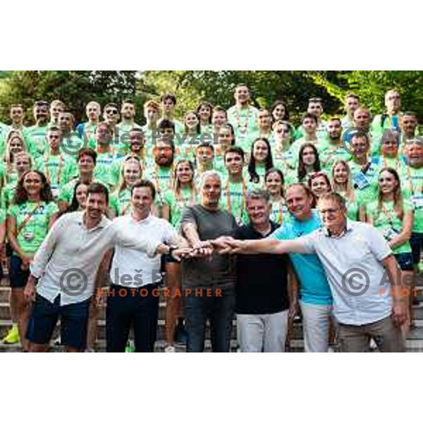 Team Slovenia presentation for European Athletics Team Championships 2025 at Mestni park Maribor, Slovenia on June 26, 2025. Photo: Jure Banfi
