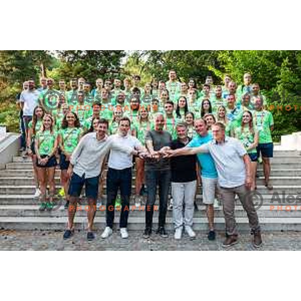 Team Slovenia presentation for European Athletics Team Championships 2025 at Mestni park Maribor, Slovenia on June 26, 2025. Photo: Jure Banfi