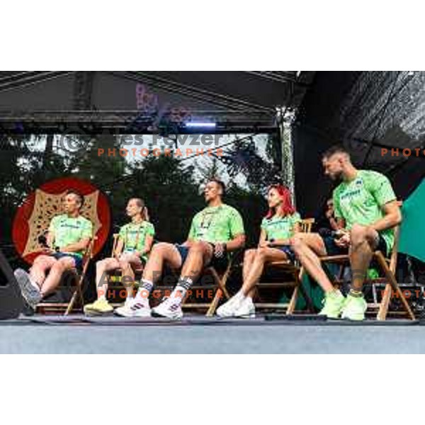 Team Slovenia presentation for European Athletics Team Championships 2025 at Mestni park Maribor, Slovenia on June 26, 2025. Photo: Jure Banfi
