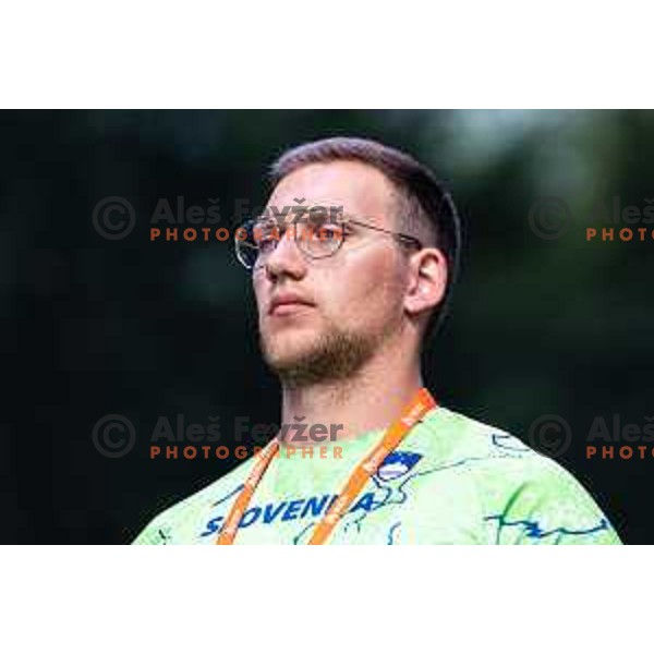 Krisjtan Ceh of Team Slovenia during presentation for European Athletics Team Championships 2025 at Mestni park Maribor, Slovenia on June 26, 2025. Photo: Jure Banfi