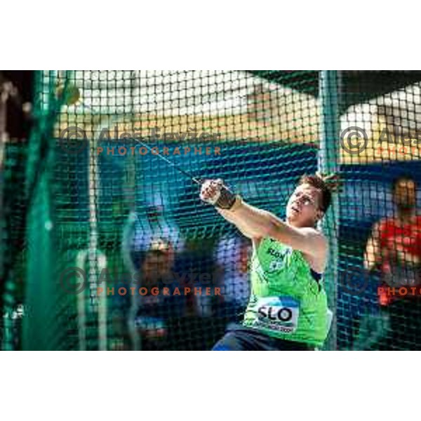 Jan Embersic hammer throw in action during Day 1 of European Athletics Team Championship 2025 2nd Division in Stadium Poljane, Maribor, Slovenia on June 28, 2025. Photo: Jure Banfi