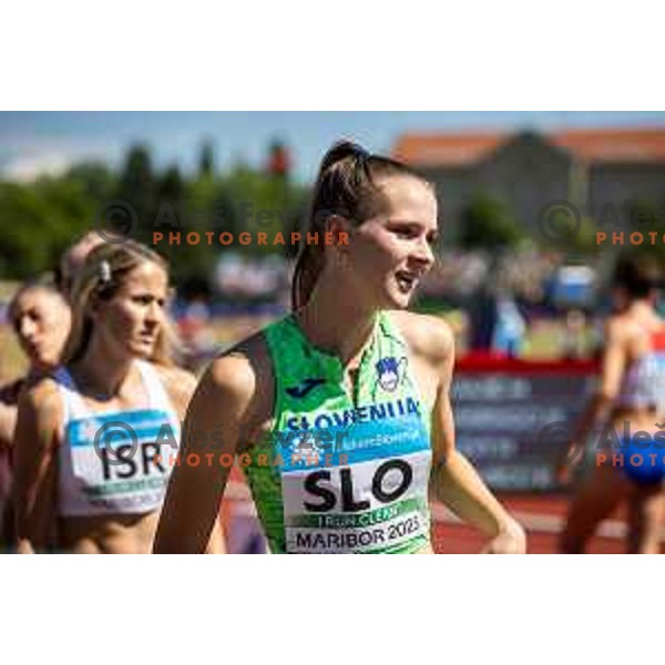 Ursula Cernelc in action during Day 1 of European Athletics Team Championship 2025 2nd Division in Stadium Poljane, Maribor, Slovenia on June 28, 2025. Photo: Jure Banfi