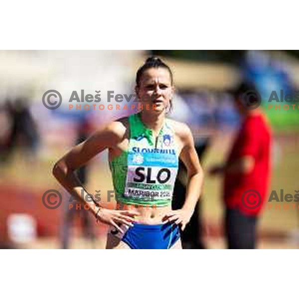 Ursula Cernelc in action during Day 1 of European Athletics Team Championship 2025 2nd Division in Stadium Poljane, Maribor, Slovenia on June 28, 2025. Photo: Jure Banfi