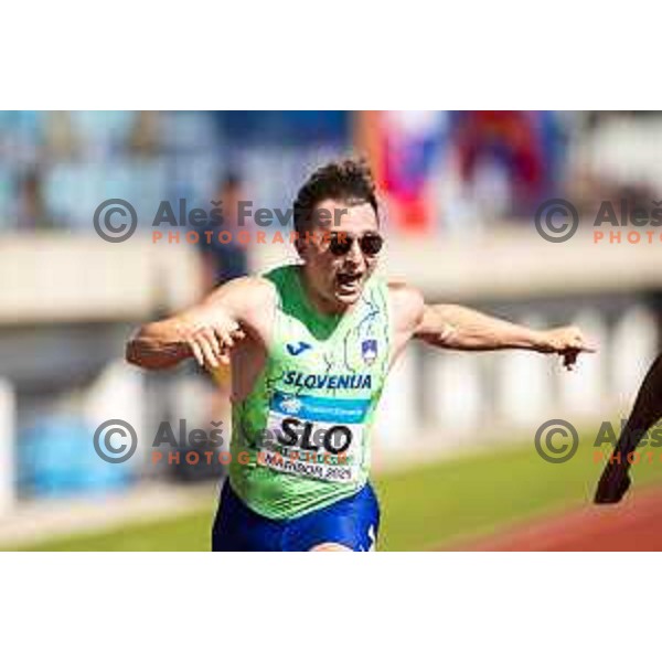 Jernej Gumilar in action during Day 1 of European Athletics Team Championship 2025 2nd Division in Stadium Poljane, Maribor, Slovenia on June 28, 2025. Photo: Jure Banfi
