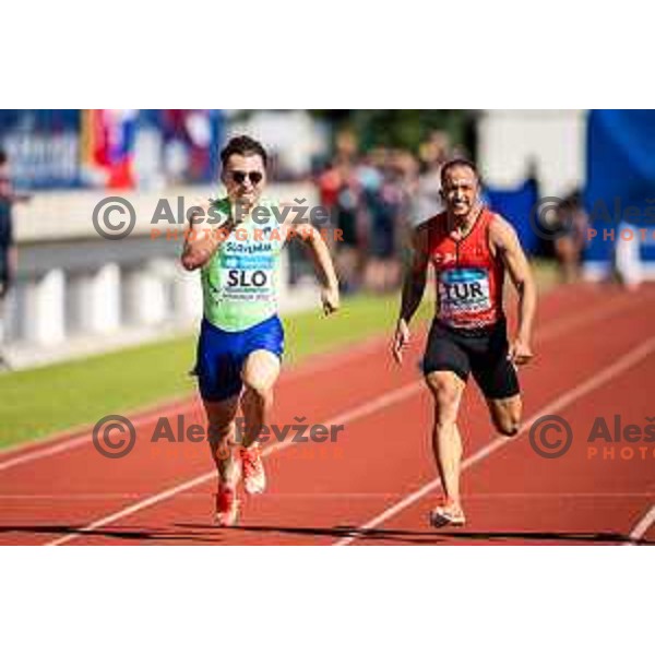 Jernej Gumilar in action during Day 1 of European Athletics Team Championship 2025 2nd Division in Stadium Poljane, Maribor, Slovenia on June 28, 2025. Photo: Jure Banfi