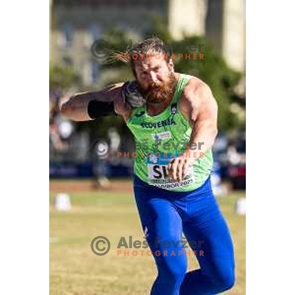 Blaz Zupancic in action during Day 1 of European Athletics Team Championship 2025 2nd Division in Stadium Poljane, Maribor, Slovenia on June 28, 2025. Photo: Jure Banfi