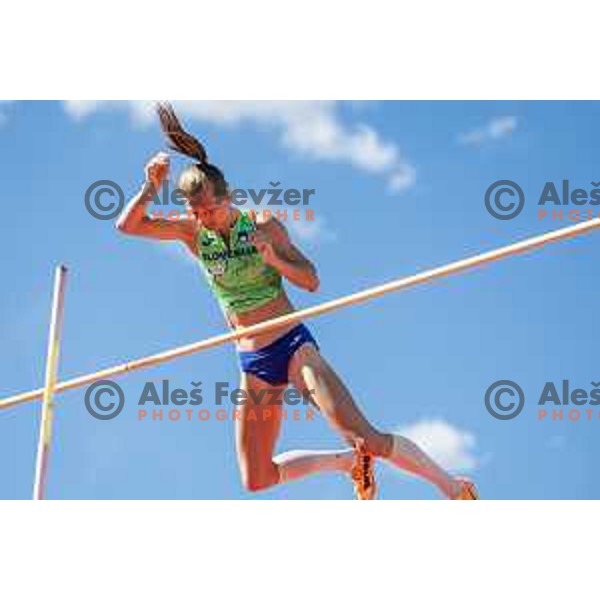 Tina Sutej in action during Day 1 of European Athletics Team Championship 2025 2nd Division in Stadium Poljane, Maribor, Slovenia on June 28, 2025. Photo: Jure Banfi