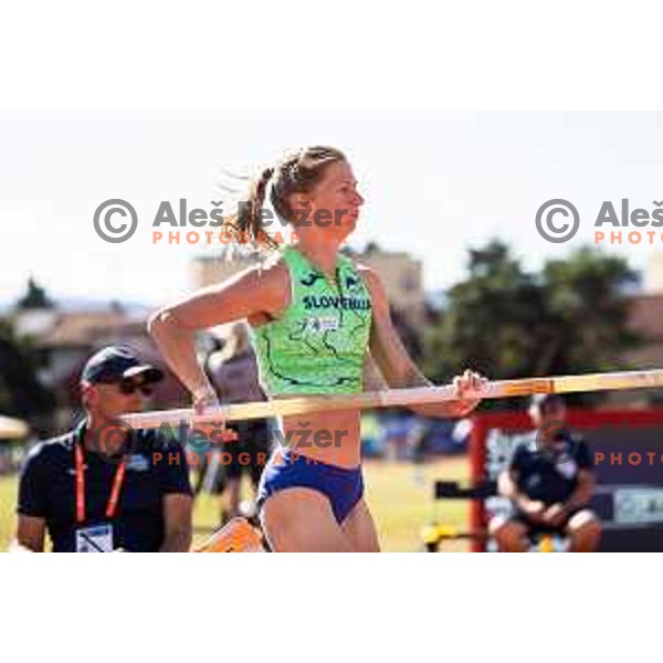 Tina Sutej in action during Day 1 of European Athletics Team Championship 2025 2nd Division in Stadium Poljane, Maribor, Slovenia on June 28, 2025. Photo: Jure Banfi