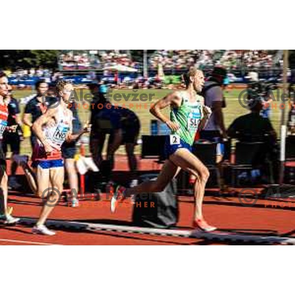 Zan Rudolf in action during Day 1 of European Athletics Team Championship 2025 2nd Division in Stadium Poljane, Maribor, Slovenia on June 28, 2025. Photo: Jure Banfi