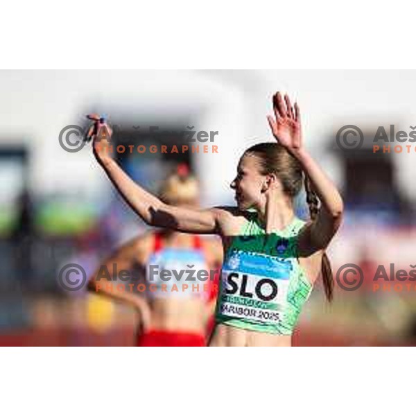 Ziva Remic in action during Day 1 of European Athletics Team Championship 2025 2nd Division in Stadium Poljane, Maribor, Slovenia on June 28, 2025. Photo: Jure Banfi