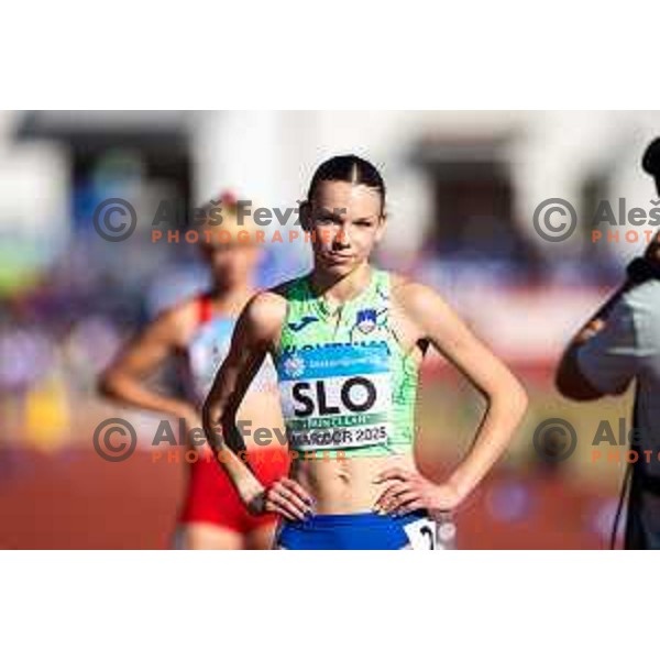 Ziva Remic in action during Day 1 of European Athletics Team Championship 2025 2nd Division in Stadium Poljane, Maribor, Slovenia on June 28, 2025. Photo: Jure Banfi