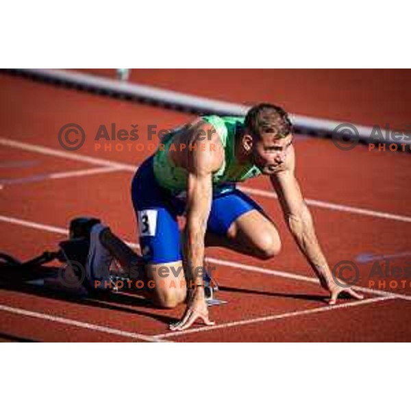Rok Ferlan in action during Day 1 of European Athletics Team Championship 2025 2nd Division in Stadium Poljane, Maribor, Slovenia on June 28, 2025. Photo: Jure Banfi