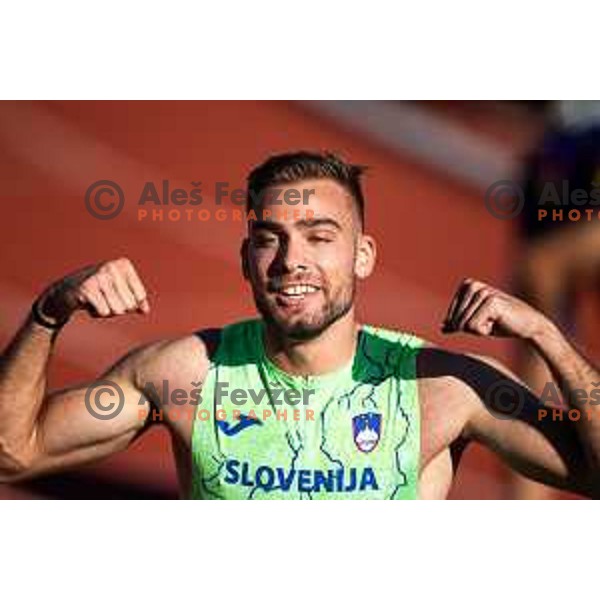 Rok Ferlan in action during Day 1 of European Athletics Team Championship 2025 2nd Division in Stadium Poljane, Maribor, Slovenia on June 28, 2025. Photo: Jure Banfi