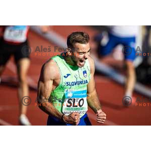 Rok Ferlan in action during Day 1 of European Athletics Team Championship 2025 2nd Division in Stadium Poljane, Maribor, Slovenia on June 28, 2025. Photo: Jure Banfi