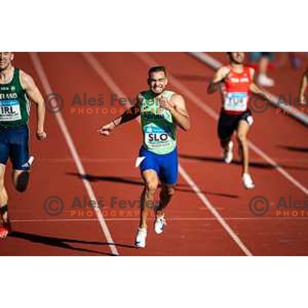 Rok Ferlan in action during Day 1 of European Athletics Team Championship 2025 2nd Division in Stadium Poljane, Maribor, Slovenia on June 28, 2025. Photo: Jure Banfi