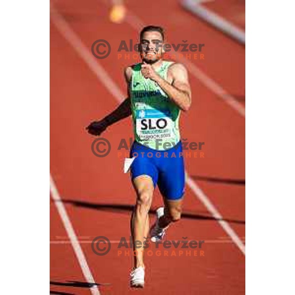 Rok Ferlan in action during Day 1 of European Athletics Team Championship 2025 2nd Division in Stadium Poljane, Maribor, Slovenia on June 28, 2025. Photo: Jure Banfi