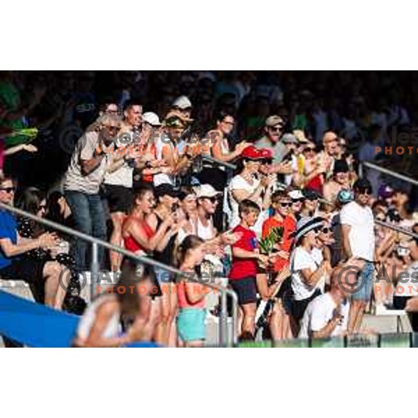 Spectators during Day 1 of European Athletics Team Championship 2025 2nd Division in Stadium Poljane, Maribor, Slovenia on June 28, 2025. Photo: Jure Banfi