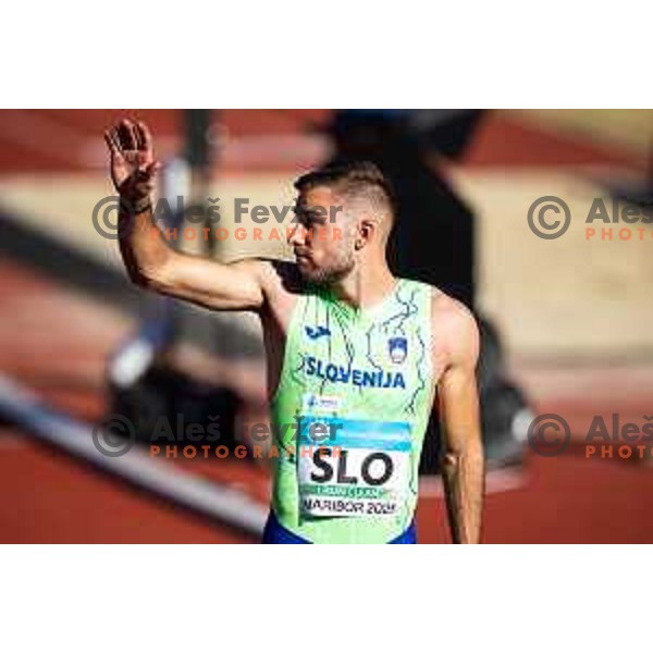 Rok Ferlan in action during Day 1 of European Athletics Team Championship 2025 2nd Division in Stadium Poljane, Maribor, Slovenia on June 28, 2025. Photo: Jure Banfi
