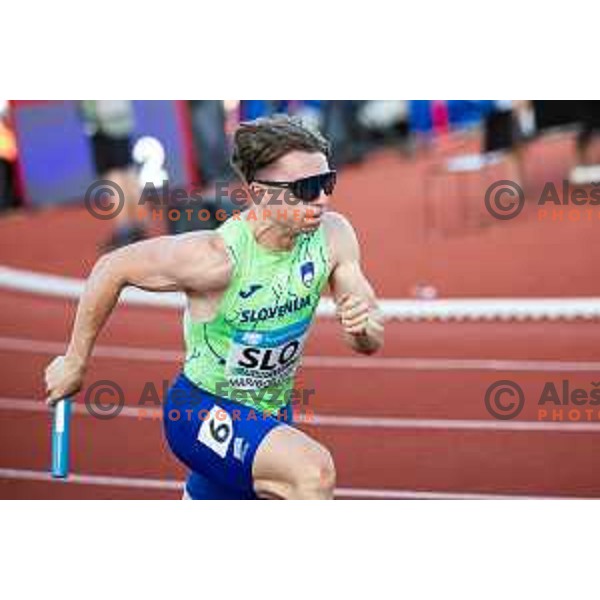 Jernej Gumilar in action during Day 1 of European Athletics Team Championship 2025 2nd Division in Stadium Poljane, Maribor, Slovenia on June 28, 2025. Photo: Jure Banfi