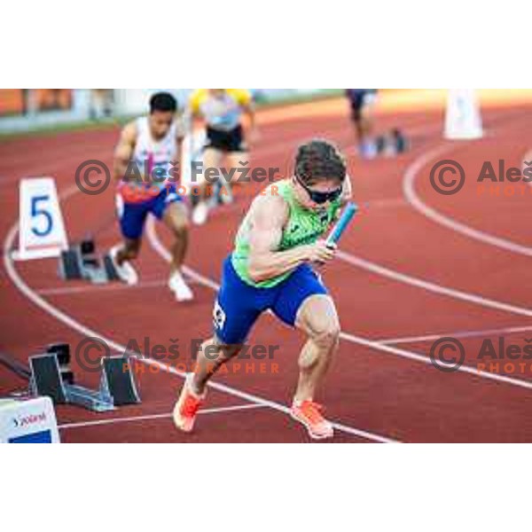 Jernej Gumilar in action during Day 1 of European Athletics Team Championship 2025 2nd Division in Stadium Poljane, Maribor, Slovenia on June 28, 2025. Photo: Jure Banfi