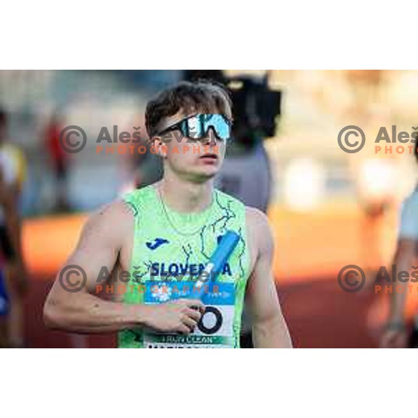 Jernej Gumilar in action during Day 1 of European Athletics Team Championship 2025 2nd Division in Stadium Poljane, Maribor, Slovenia on June 28, 2025. Photo: Jure Banfi