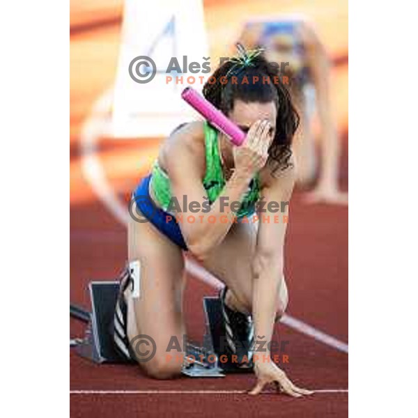 Lucija Potnik in action during Day 1 of European Athletics Team Championship 2025 2nd Division in Stadium Poljane, Maribor, Slovenia on June 28, 2025. Photo: Jure Banfi