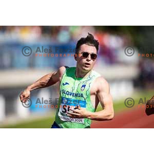 Jernej Gumilar in action during Day 1 of European Athletics Team Championship 2025 2nd Division in Stadium Poljane, Maribor, Slovenia on June 28, 2025. Photo: Jure Banfi