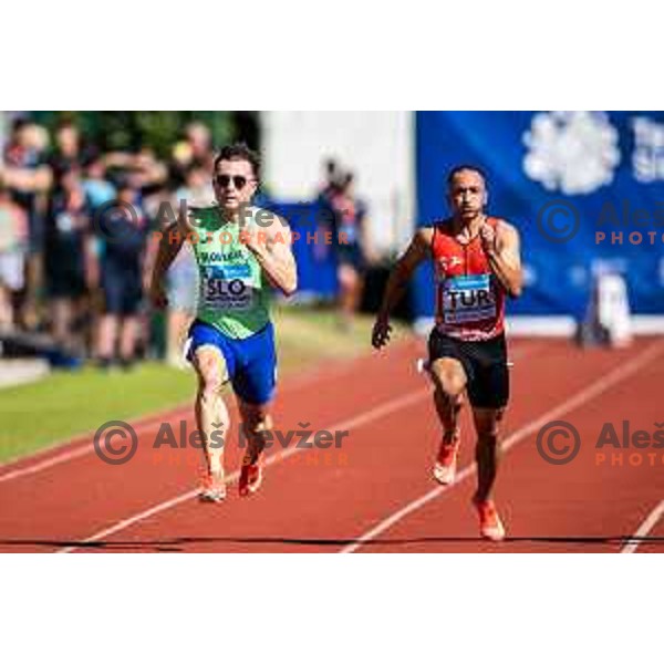 Jernej Gumilar in action during Day 1 of European Athletics Team Championship 2025 2nd Division in Stadium Poljane, Maribor, Slovenia on June 28, 2025. Photo: Jure Banfi