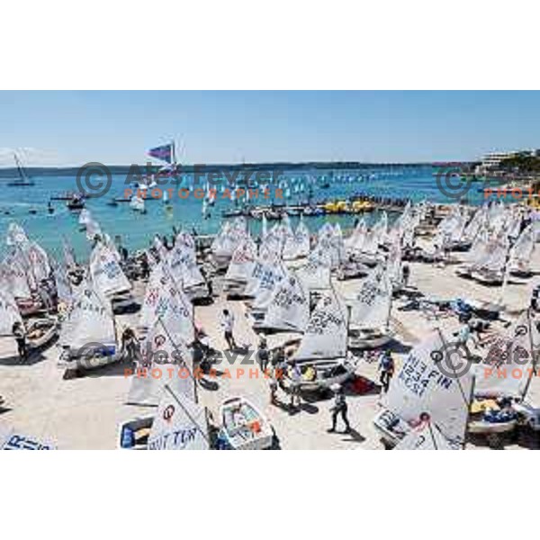 First day of sailing competition at 2025 Optimist World Championship in Portoroz, Slovenia on June 28, 2025