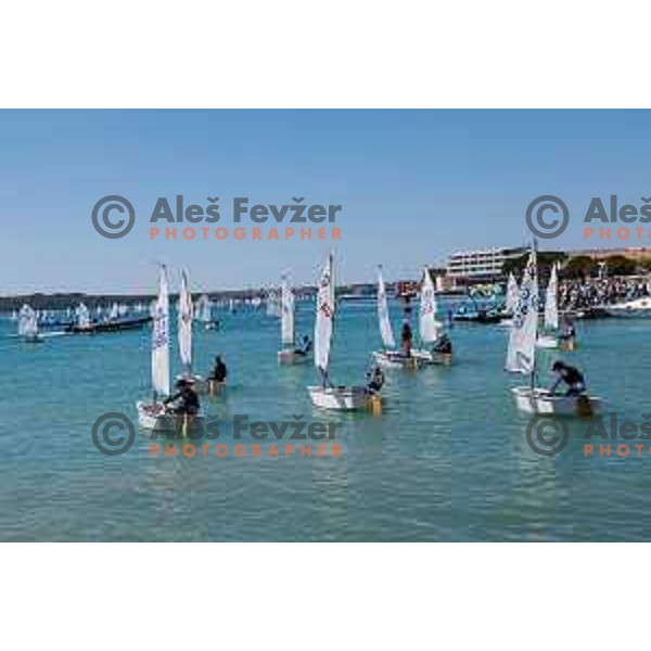 First day of sailing competition at 2025 Optimist World Championship in Portoroz, Slovenia on June 28, 2025