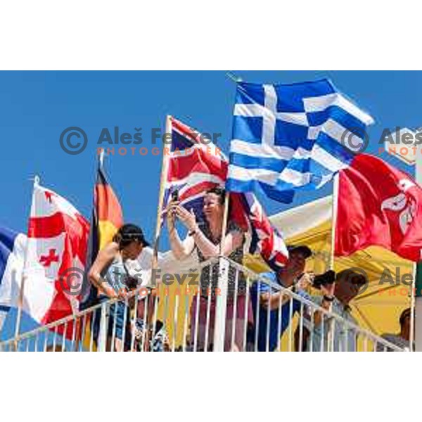 First day of sailing competition at 2025 Optimist World Championship in Portoroz, Slovenia on June 28, 2025