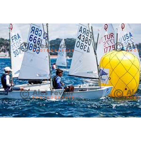 First day of sailing competition at 2025 Optimist World Championship in Portoroz, Slovenia on June 28, 2025